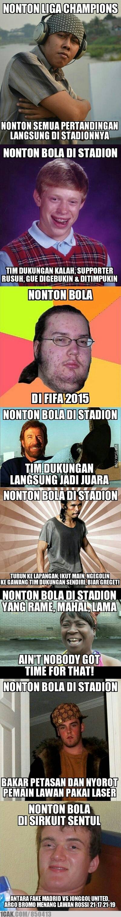 Ketika Para Meme Nonton Bola 1CAK For Fun Only